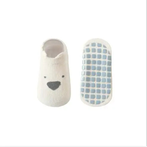 3Pairs Children's floor socks 2021 summer new combed cotton baby  non-slip  toddler  cartoon socks